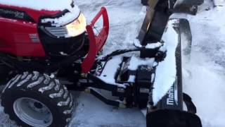 Mahindra Max 26XL with Bercomac snow blower [upl. by Cathy]