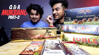 Trying FAMOUS INTERNATIONAL CHOCOLATES MUKBANG  Q amp A  Akshanshu Aswal [upl. by Hsreh]