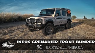 CAtuned OffRoad  Ineos Grenadier Front Bumper Install Video [upl. by Nirok604]