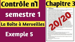 Contrôle de français n°1 1bac semestre 1 الفرض الأول في اللغة الفرنسية أولى باك الدورة الأولى [upl. by Cl]