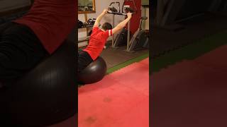 BACK HYPEREXTENSIONS ON A SWISS BALL [upl. by Ilahsiav]