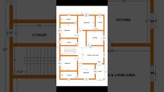 35x50 Ghar Ka Naksha  35 By 50 House Plan With 4 Bedroom  35x50 Feet 4 BHK Home Design  Vastu [upl. by Herstein]