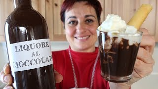 LIQUORE AL CIOCCOLATO Fatto in Casa Ricetta Facile  Homemade Chocolate Liqueur Easy recipe [upl. by Minetta]