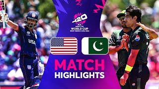 The American fairytale continues as USA beat Pakistan in a massive upset at the T20WorldCup 😍 [upl. by Lejeune]