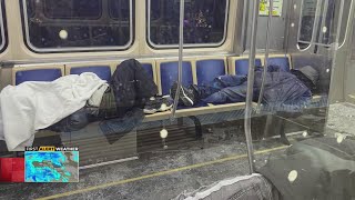 Pandemic Along With Other Conditions Are leaving The City’s Homeless Resorting To CTA Trains For She [upl. by Rovert]