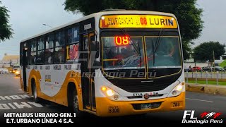 Metalbus Urbano Gen 1 MB OF1721 Euro IIETUL4SA RUTA 8308 [upl. by Bran157]