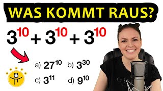 Löse in 10 SEKUNDEN im Kopf – Potenzen schnell rechnen [upl. by Randal615]