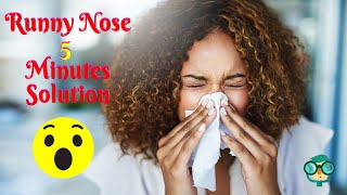 How to Stop a Runny Nose in 5 Minutes How to Stop a Runny Nose Instantly How to Clear a Runny Nose [upl. by Lambert]