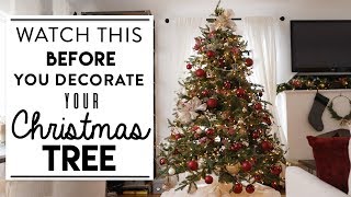 CHRISTMAS TREE DECORATING  Watch This BEFORE You Decorate Your Tree [upl. by Toolis]