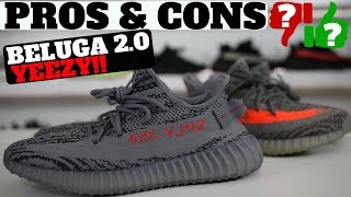 YEEZYS ARE DEAD Pros amp Cons BELUGA 20 YEEZY BOOST 350 V2 REVIEW amp ON FEET [upl. by Beltran]