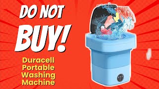 DURACELL PORTABLE WASHING MACHINE 🚫 7 REASONS NOT TO BUY [upl. by Asirrom]