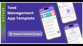 Task Organizer App Task Management App Planning App Task Planner App React Native GoTask [upl. by Notterb]