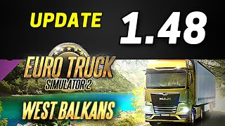 ETS2 148 Update News  West Balkans DLC Cities  New Car Transporter Trailer amp New Yard Truck [upl. by Oam]