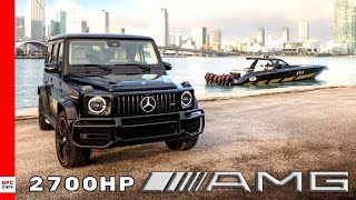 2700HP Mercedes AMG Cigarette Boat And Matching G63 [upl. by Bunow]