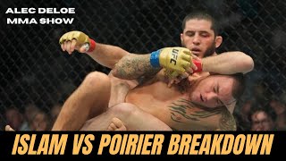 Islam Makhachev vs Dustin Poirier BREAKDOWN  A Detailed Look at the DArce Choke Finish [upl. by Eirelam83]