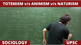 Lec 31 Totemism vs Animism vs Naturism religion sociology upsc net jrf [upl. by Amaryl]