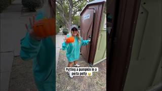 WHO WILL FIND THE PUMPKIN IN THE PORTA POTTY shorts [upl. by Terriss]