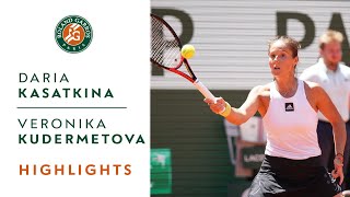 Daria Kasatkina vs Veronika Kudermetova  Quarterfinals Highlights I RolandGarros 2022 [upl. by Romilly]