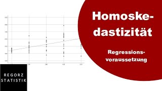 Homoskedastizität als Regressionsvoraussetzung prüfen [upl. by Cope]