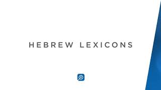 Hebrew Lexicons  Logos Bible Software [upl. by Helene]