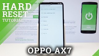 How to Hard Reset OPPO AX7  Factory Reset by Recovery Mode [upl. by Nagey]