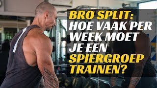 Bro Split vs Optimaal Resultaat Hoe Vaak Per Week Moet Je Een Spiergroep Trainen [upl. by Yleve]