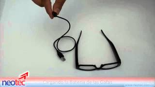 Manual Instrucciones uso Gafas Espía con Cámara Oculta y lente transparente [upl. by Omrellig]