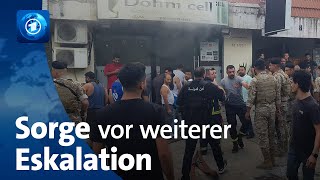 Explosionen im Libanon Angst vor weiterer Eskalation [upl. by Culley]