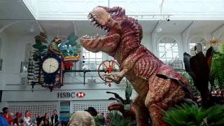 Animatronic Dinosaur at Telford Shopping Center [upl. by Gottfried]