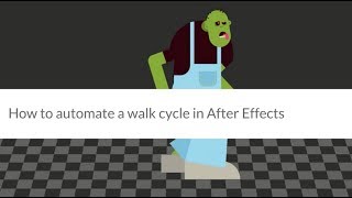 TUTORIAL How to automate a walk cycle in After Effects [upl. by Garald723]