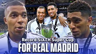 Kylian Mbappe amp Jude Bellingham speak after Real Madrid WIN the UEFA Super Cup  CBS Sports Golazo [upl. by Enaej821]