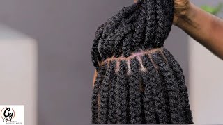 How To Do FLUFFY NATURAL BRAIDS  Beginners Tutorial  Natural Hairstyles [upl. by Anitsugua]