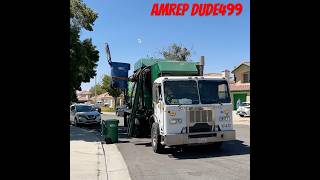 Cul De Sac Trash Collection automobile garbage garbagetruck trashtruck trucking shorts [upl. by Basil]