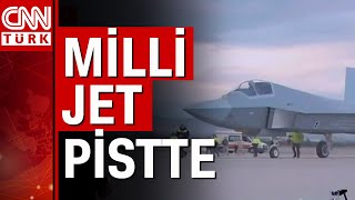 Milli Jet Pistte İşte ilk görüntüler [upl. by Aimac]