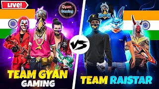 FREE FIRE LIVE👻GYAN GAMING VS RAISTAR💀GARENA FREE FIRE freefirelive shorts [upl. by Ayotac]