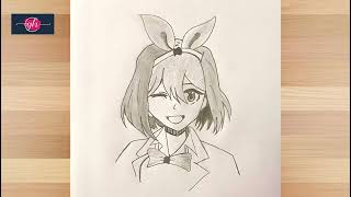 How to draw Yotsuba Nakano step by step  Gotoubun no hanayome  Cute anime drawing easy [upl. by Philina703]