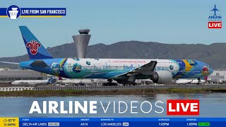 🔴LIVE SFO PLANE SPOTTING Watch Arrivals and Departures [upl. by Thebault23]