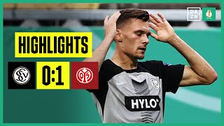 In letzter Minute am leeren Tor vorbeigeschoben Elversberg  Mainz 05  DFB Pokal  DAZN Highlights [upl. by Lamprey]