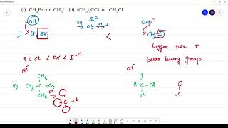 Which compound in each of the following pairs will react faster in SN2 reactionwith –OHi CH3Br [upl. by Tisdale]