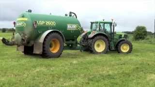 James Wallace Agri Spreading Slurry With 2 Tankers 2015 [upl. by Eduj]