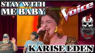 Karise Eden  Stay With Me Baby The Voice  BPD Reacts [upl. by Gomer423]