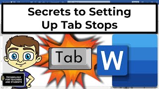 How to Set Tab Stops in Microsoft Word [upl. by Airak]