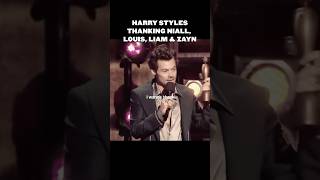 Harry Styles THANKING Liam Louis Niall amp Zayn for WINNING THE BRIT AWARD [upl. by Girvin]