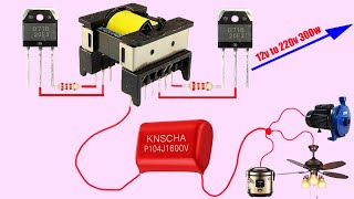 How to make a simple 500W inverter inverter 12v to 220v  creative prodigy 2 [upl. by Aimas]