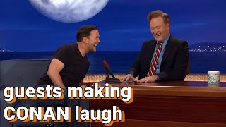 Guests making Conan laugh  COMPILATION [upl. by Lamrert725]