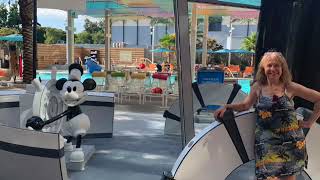 Disneyland 2024 Pool Cabana [upl. by Larianna122]