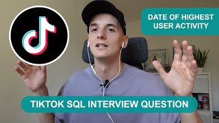 TikTok ByteDance SQL Interview Question for Data Scientists and Data Analysts StrataScratch 2145 [upl. by Quincy]