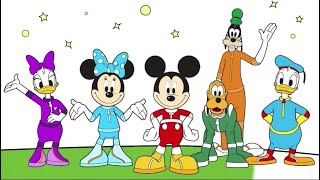 Topolino e Minnie da colorare  Mickey and Minnie Mouse Coloring Page [upl. by Auberon]