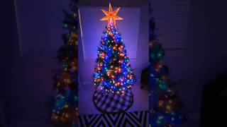 do you do white lights or colorful lights w sentimental ornaments christmas christmasdecoration [upl. by Atirys444]