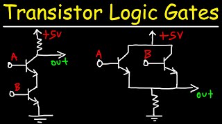 Transistor Logic Gates  NAND AND OR NOR [upl. by Hewet]